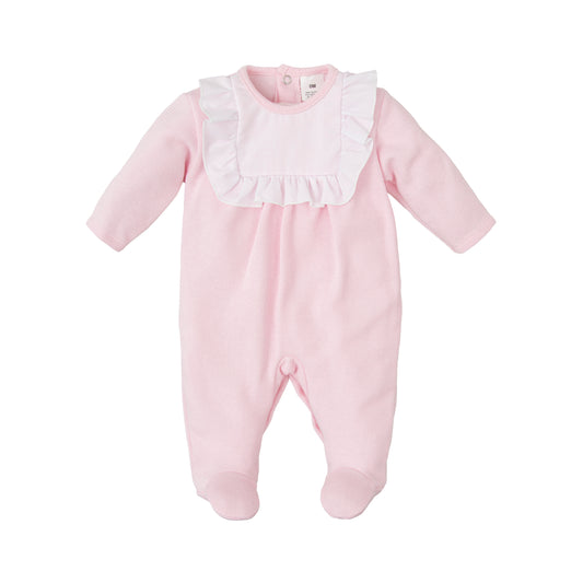 Pink Knitted Babygrow