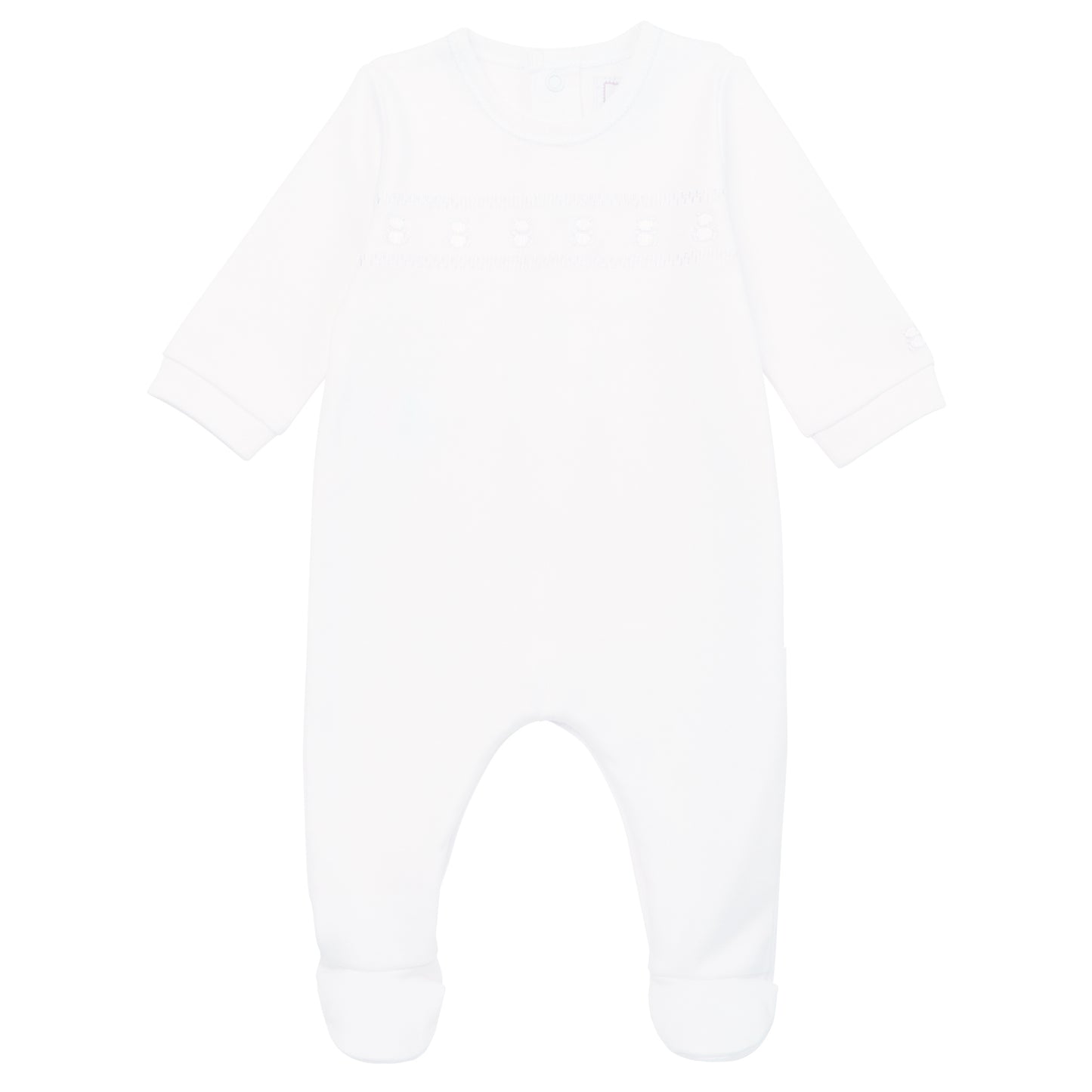 Heath White Babygrow