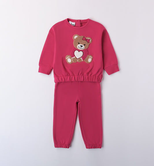 Girls Teddy Jogging Set