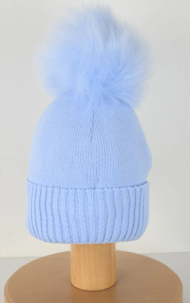 Single Pom-Pom Hat