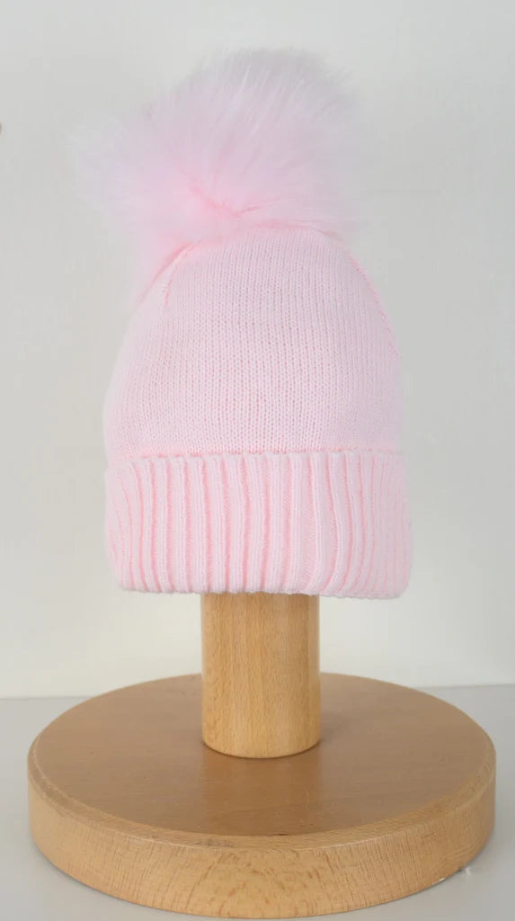 Single Pom-Pom Hat