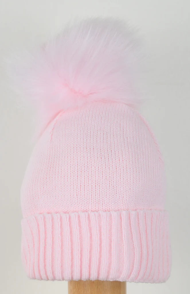 Single Pom-Pom Hat