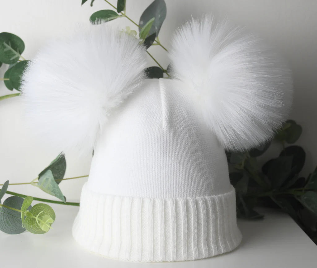 Double Pom-Pom Hat