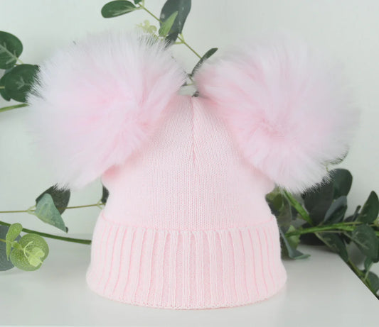 Double Pom-Pom Hat