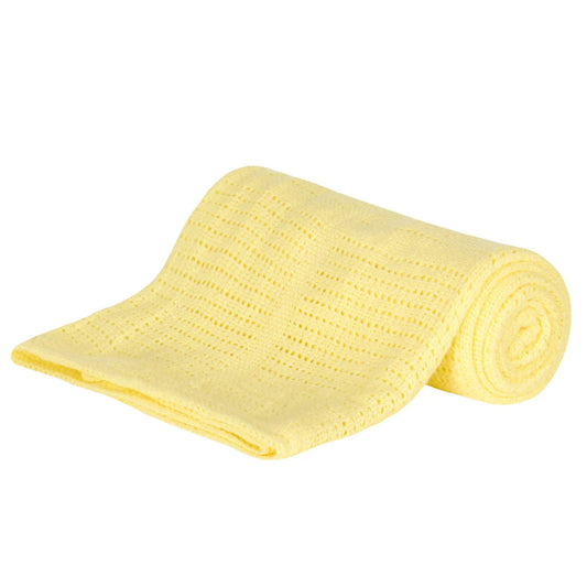 Baby Gift Soft Handle Lemon Cellular Blanket