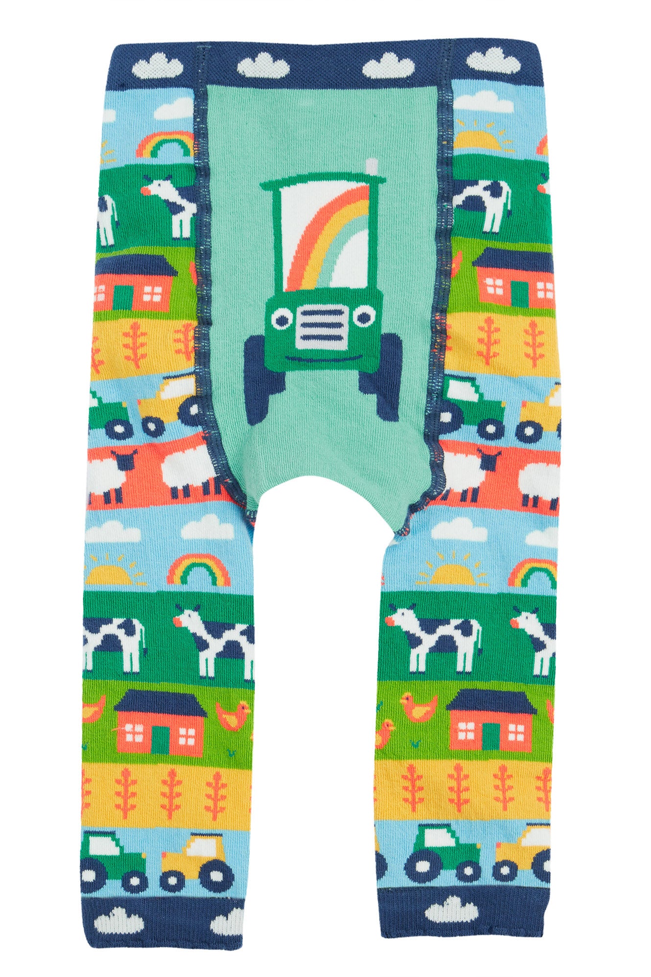 Farm Fair Isle/Tractor Little Knitted Leggings