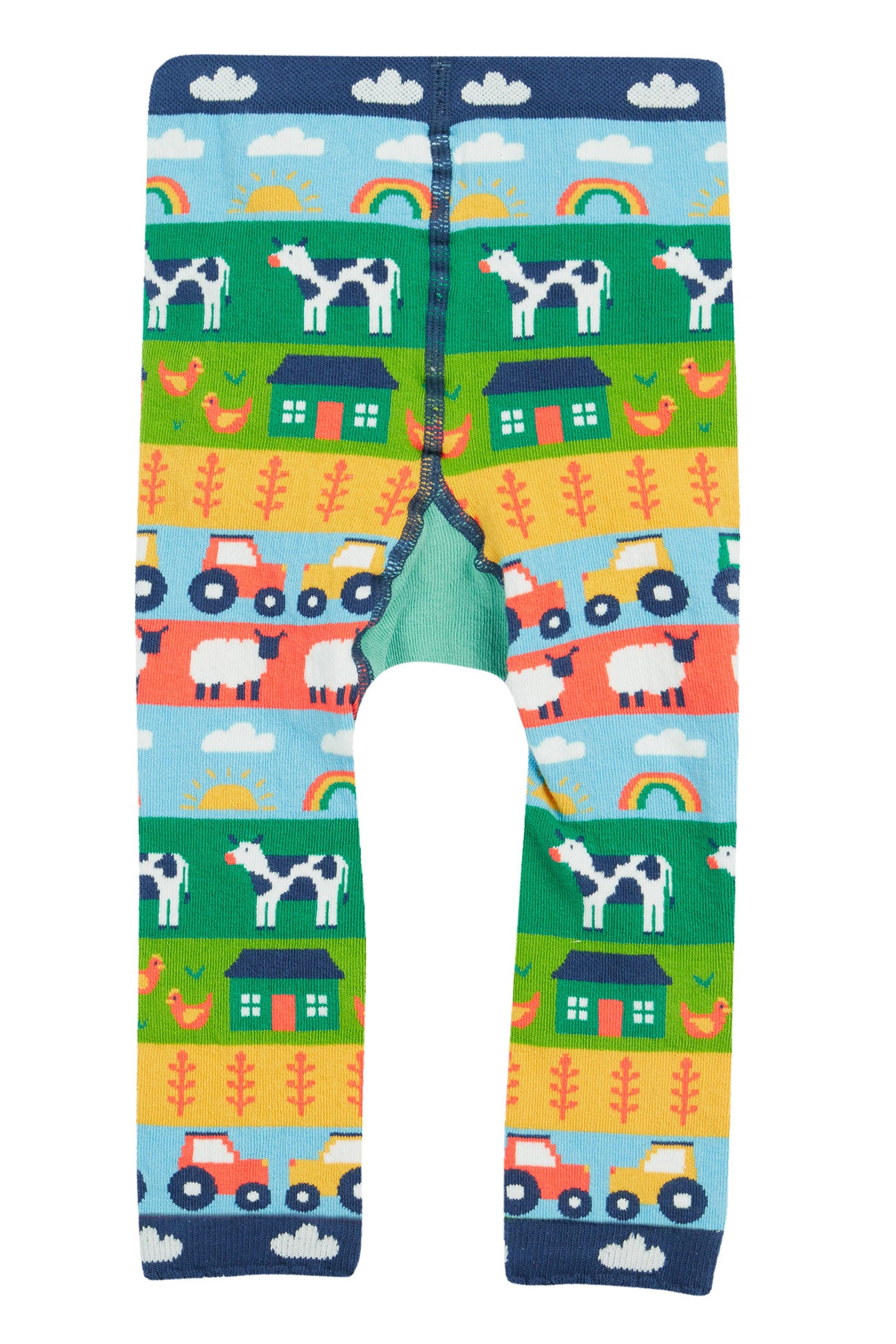 Farm Fair Isle/Tractor Little Knitted Leggings