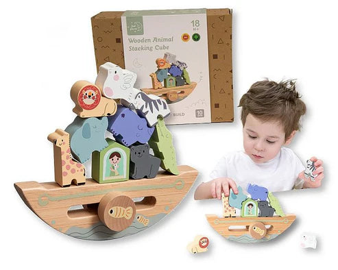 Wooden Educational Balancing Ark Stacking Toy