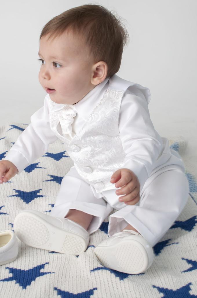 White Paisley Suit