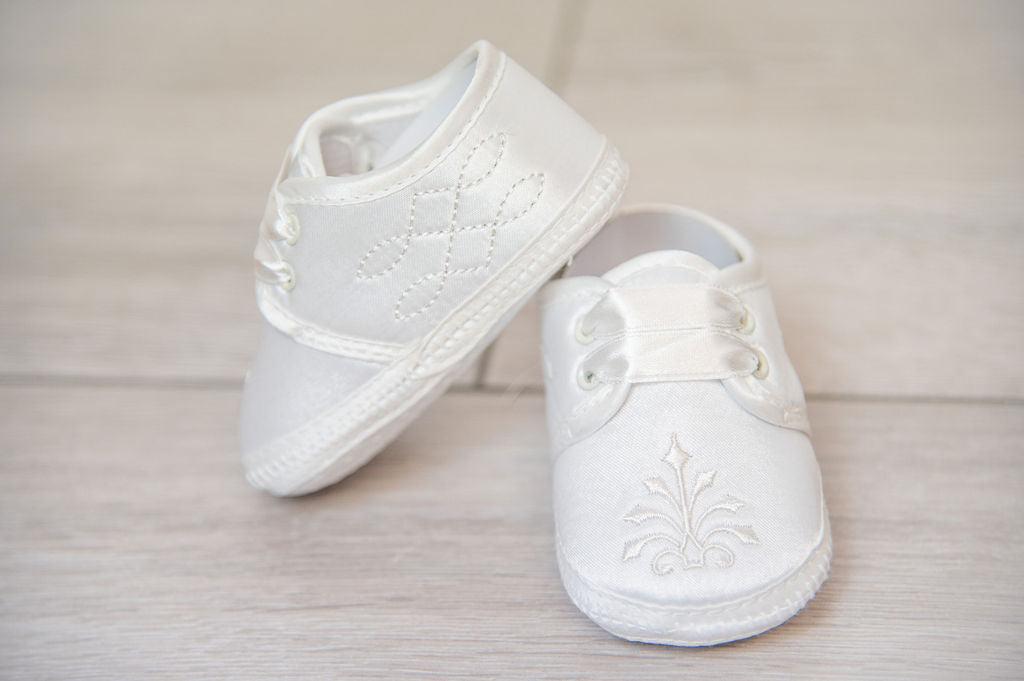 White Christening Shoes